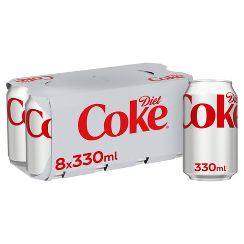 Diet Coke 8 x 330ml (Pack of 2)