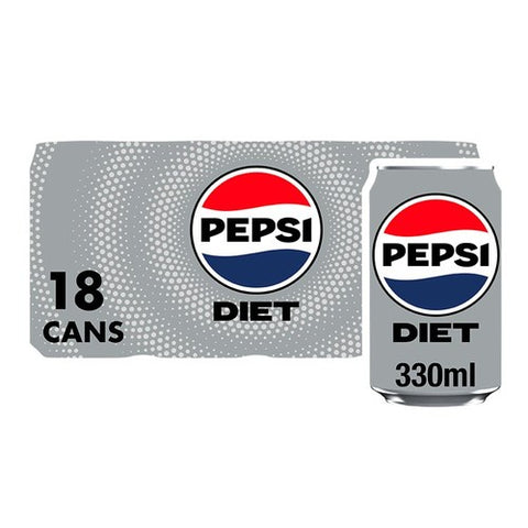 Diet Pepsi 18 x 330ml (Pack of 2)