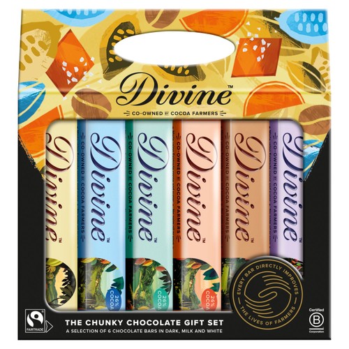 Divine The Chunky Chocolate Gift Pack 210g (Pack of 3)
