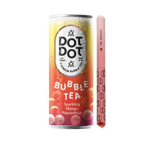 Dot DotSparkling Mango Passionfruit Bubble Tea 250ml (Pack of 6)