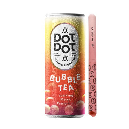 Dot DotSparkling Mango Passionfruit Bubble Tea 250ml (Pack of 6)