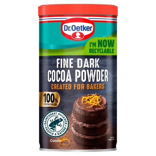 Dr. Oetker Fine 100% Dark Cocoa Powder 190g (Pack of 2)