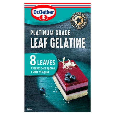 Dr. Oetker Platinum Grade Leaf Gelatine 13g (Pack of 2)
