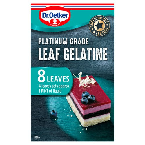 Dr. Oetker Platinum Grade Leaf Gelatine 13g (Pack of 2)