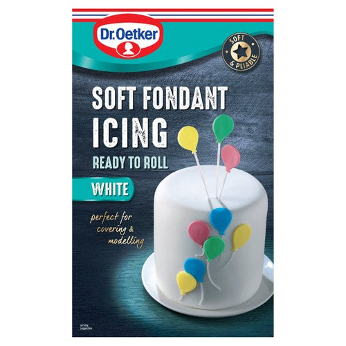 Dr. Oetker Ready to Roll White Fondant Icing 1kg (Pack of 2)