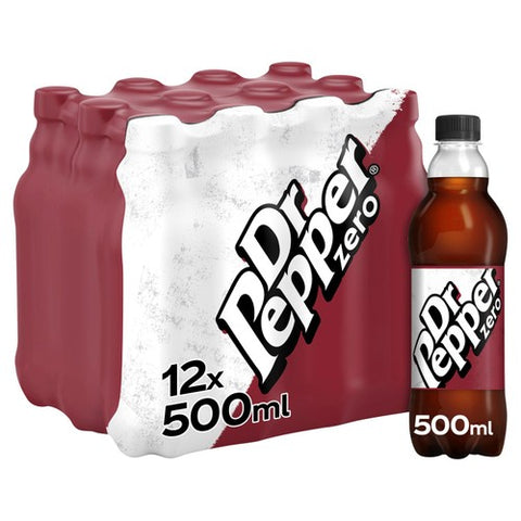 Dr Pepper Zero 12 x 500ml (Pack of 2)