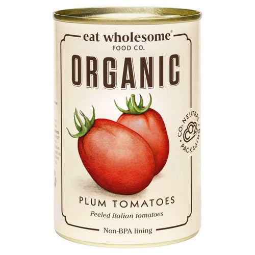 Eat Wholesome Organic Peeled Plum Tomatoes 400g (Pack of 3)