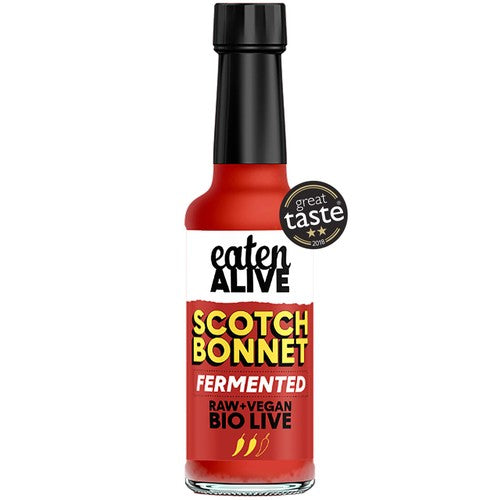 Eaten Alive Scotch Bonnet Fermented Hot Sauce 150ml (Pack of 2)