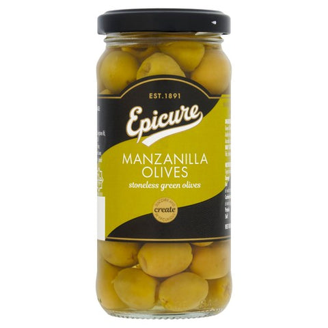 Epicure Manzanilla Stoneless Green Olives 235g (Pack of 3)