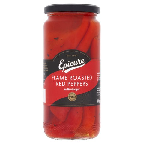 Epicure Roasted Red Peppers 480g (Pack of 3)