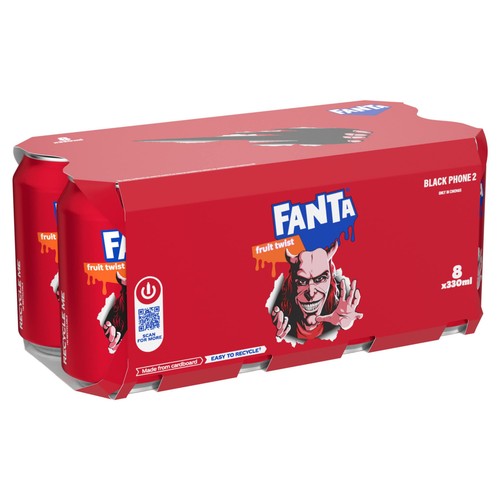 Fanta Fruit Twist 8 x 330ml (Pack of 2)