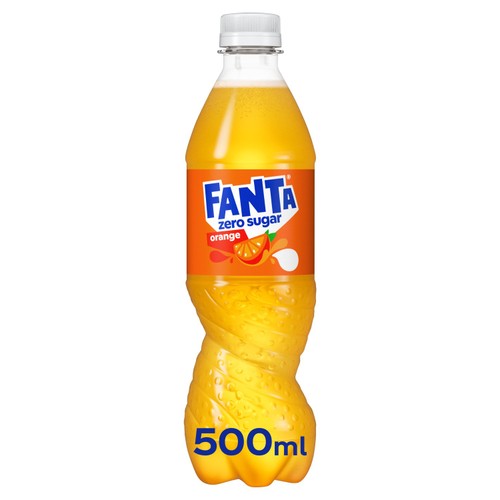Fanta Zero Orange 12 x 500ml (Pack of 2)