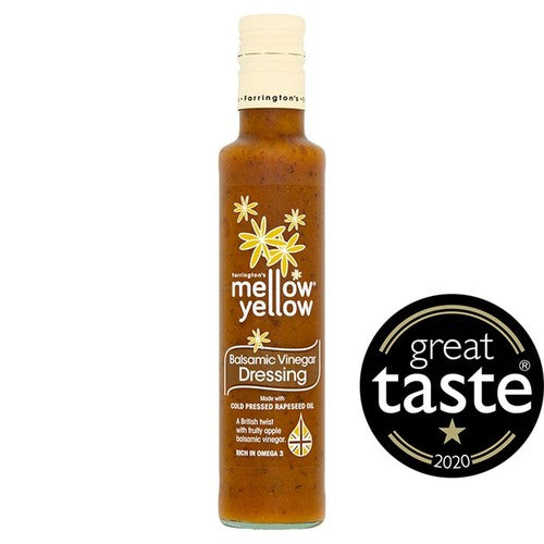 Farringtons Mellow Yellow Balsamic Vinegar Dressing 250ml (Pack of 2)