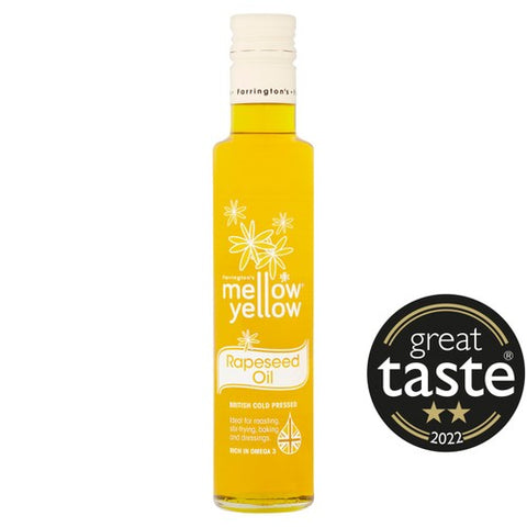 Farringtons Mellow Yellow Cold Pressed Rapeseed Oil 250ml (Pack of 2)