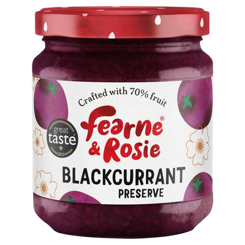 Fearne & Rosie Blackcurrant Jam 70% Fruit 310g (Pack of 2)