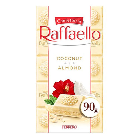 Ferrero Raffaello White Chocolate and Coconut Bar 90g (Pack of 3)