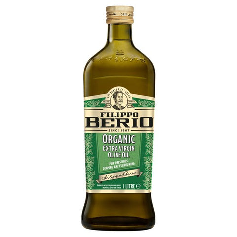 Filippo Berio Organic Extra Virgin Olive Oil 1L (Pack of 2)