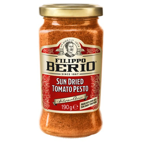 Filippo Berio Sundried Tomato Pesto 190g (Pack of 2)