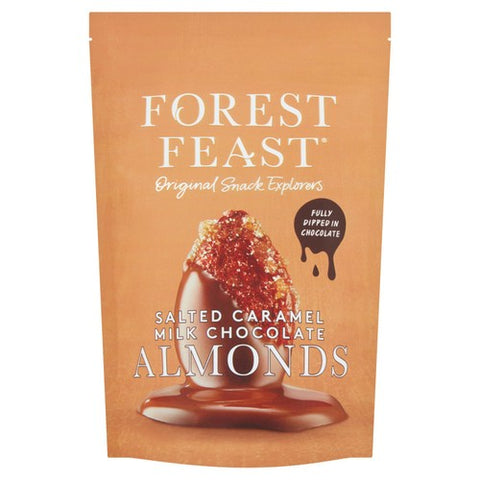 Forest Feast Salted Caramel Milk Chocolate Almonds 120g (Pack of 6)