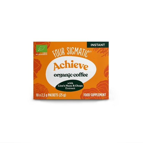 Four Sigmatic Achieve Organic Coffee with Lion's Mane & Chaga 25g (Pack of 2)
