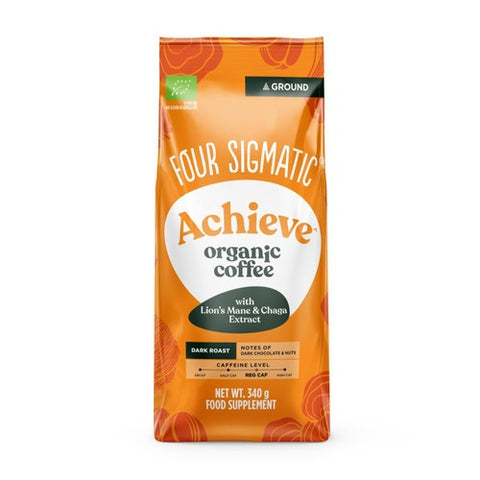 Four Sigmatic Achieve Organic Mushroom Ground Coffee Bag 340g (Pack of 2)