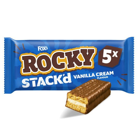 Fox's Biscuits Rocky STACK'd Vanilla Biscuit Bars 125g (Pack of 2)
