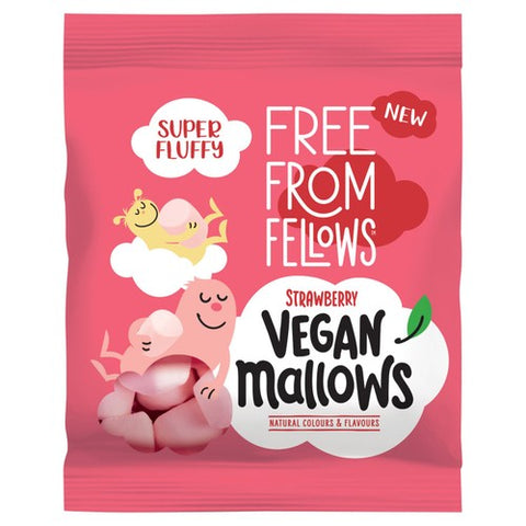 Free From Fellows vegan Strawberry mallow 105g (Pack of 6)