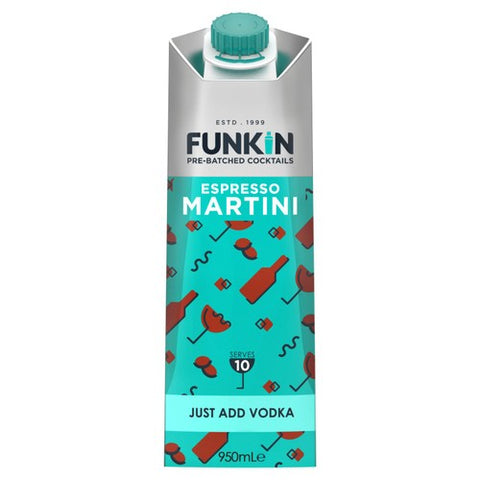 Funkin Espresso Martini Cocktail Mixer 950ml (Pack of 2)