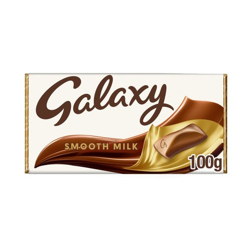 Galaxy Smooth Milk Chocolate Block Bar Vegetarian 100g (Pack of 3)