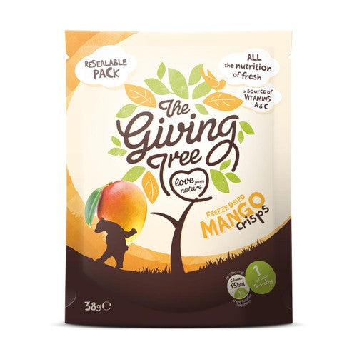 Giving Tree Freeze Dried Mango Crisps 38g (Pack of 2)