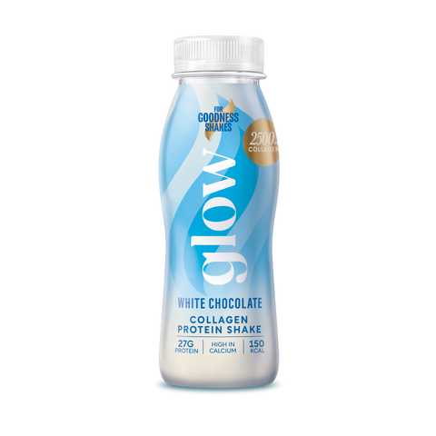 Glow white chocolate collagen protein shake 250ml