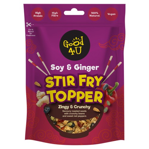 Good4U STIR FRY TOPPER SOY & GINGER 130g (Pack of 2)
