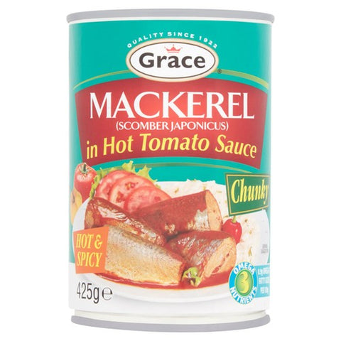 Grace Mackerel in Tomato & Chilli 425g (Pack of 3)