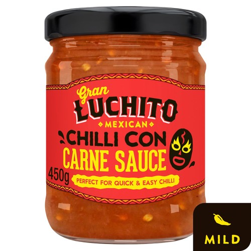 Gran Luchito Chilli Con Carne Cooking Sauce 450g (Pack of 2)