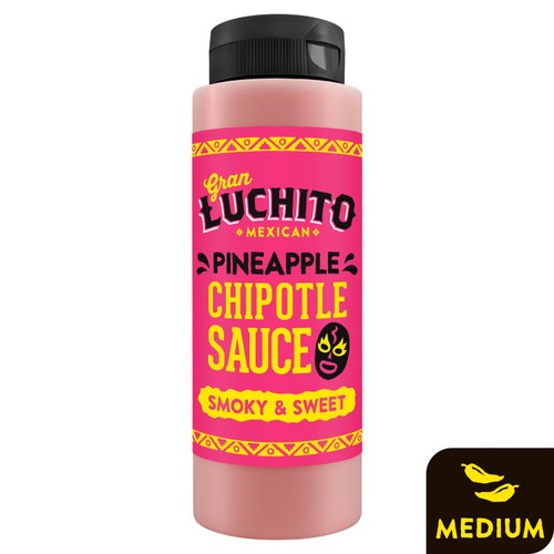 Gran Luchito Pineapple Chipotle Squeezy Sauce 260g (Pack of 2)