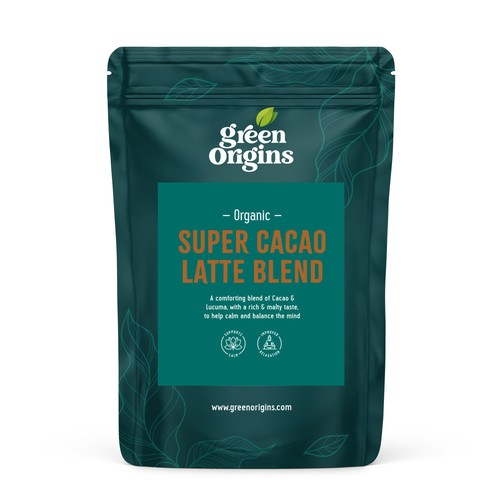 Green Origins Organic Super Cacao Hot Chocolate Blend 100g (Pack of 2)