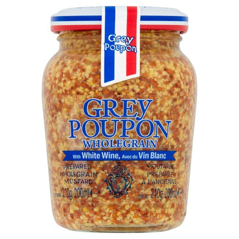 Grey Poupon Wholegrain Mustard 210g (Pack of 2)