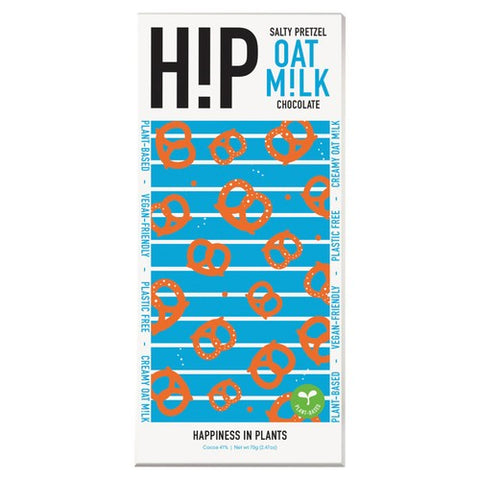 H!P Salty Pretzels Oat M!lk Chocolate 70g (Pack of 3)