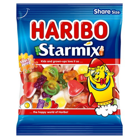 Haribo Starmix Sweets Sharing Bag 160g (Pack of 6)