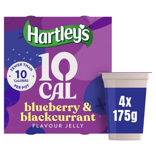Hartley's 10cal Blueberry & Blackcurrant Jelly 4 x 175g (Pack of 2)