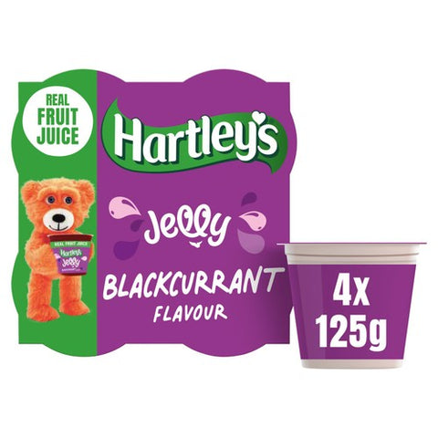 Hartley's Blackcurrant Jelly 4 x 125g (Pack of 2)