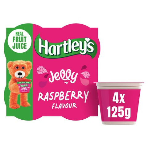 Hartley's Raspberry Jelly 4 x 125g (Pack of 2)