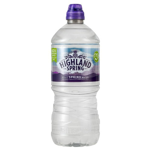 Highland Spring Still Bottle Water Sportscap 1L (Pack of 3)
