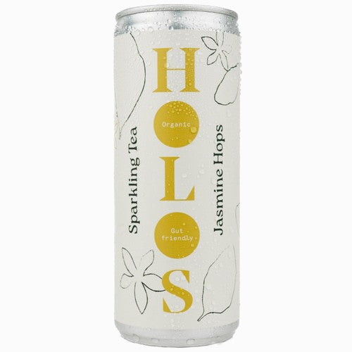 HOLOS Organic Sparkling Tea Jasmine Hops 250ml (Pack of 6)