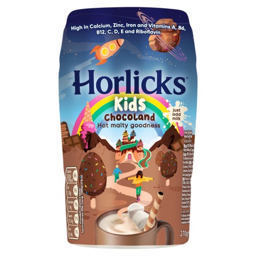 Horlicks Kids Chocoland Chocolate Malt Drink 270g (Pack of 2)
