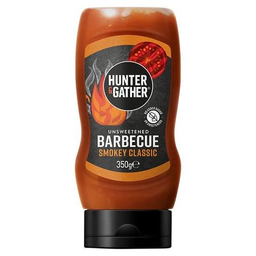 Hunter & Gather Unsweetened BBQ Sauce 350g (Pack of 2)