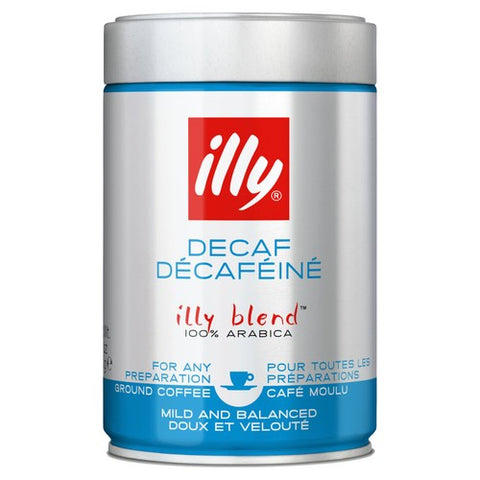 illy Decaffeinated Ground Coffee 250g (Pack of 2)