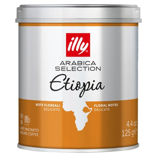 illy Ground Arabica Selection Ethiopia 125g (Pack of 2)