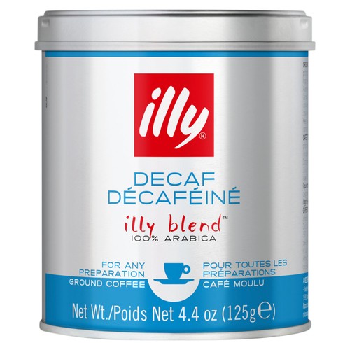 Illy Ground Decaf Coffee 125g (Pack of 2)