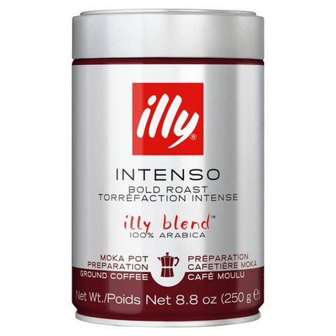 illy Ground Intesno Roast Moka 250g (Pack of 2)